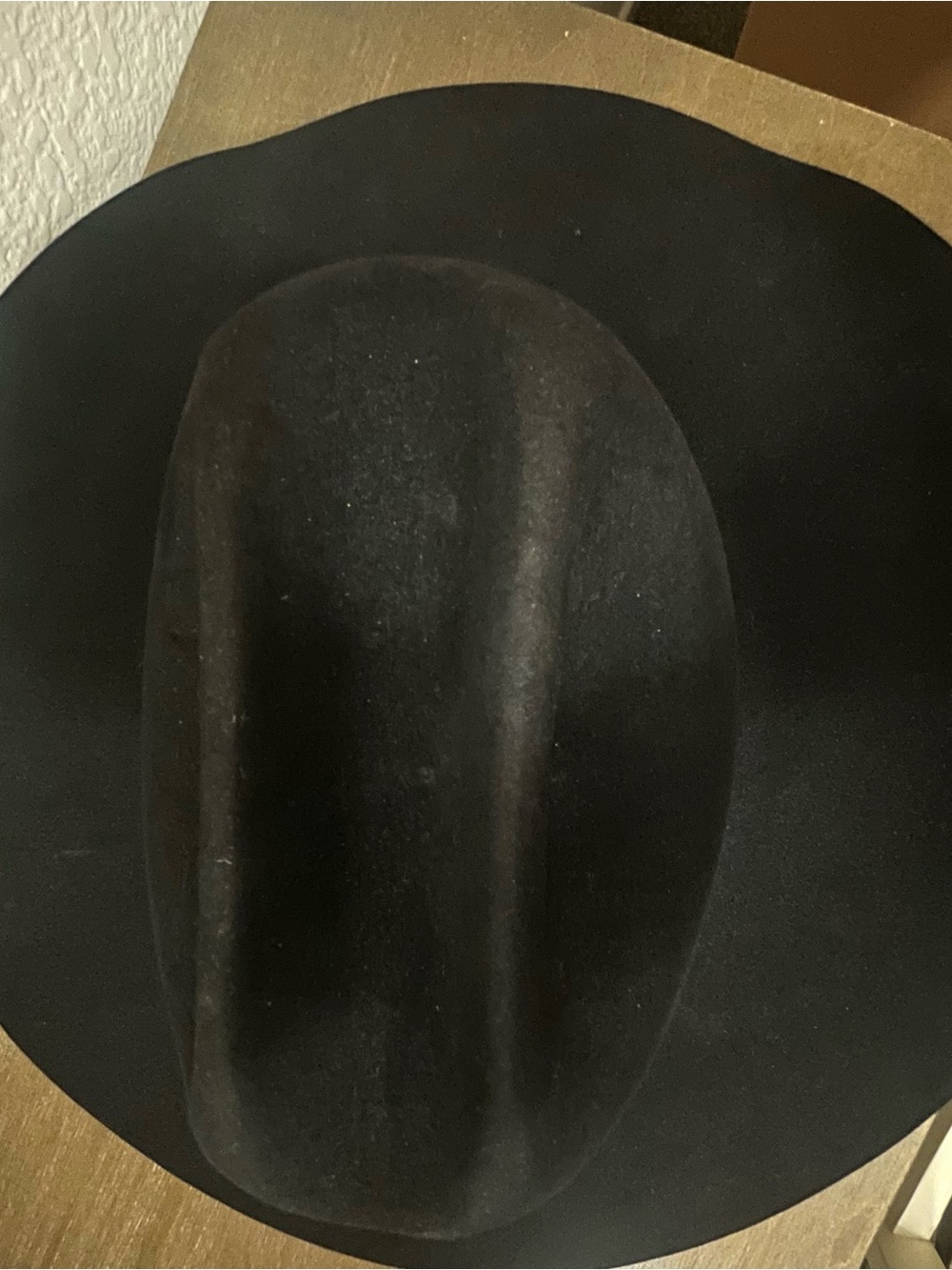 Resistol 6X Black Fur Felt Cowboy Hat Size 7 1/4 Western Hat Made in USA - Picture 5 of 10